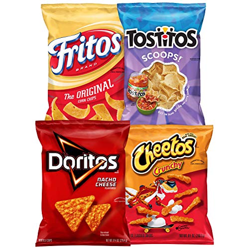 Frito-Lay Doritos, Cheetos, Tostitos, Fritos Variety Pack, 4 Count in ...