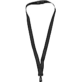 Advantus 97131 Lanyards, Breakaway, w/Plastic Hook, 36-Inch L, 12/PK, Black