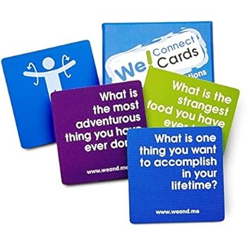 We! Connect Cards Icebreaker Questions Trust Building Games Teambuilding Activities Conversation Starters for Meetings and Workplace As Seen on TEDx (60 Cards)