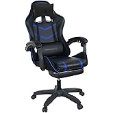 Gaming Chair Racing Office Computer Ergonomic Video Game Chair Backrest and Seat Height Adjustable Swivel Recliner with Headr