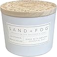 Sand + Fog Scented Candle - California Beach House – Additional Scents and Sizes – 100% Cotton Lead-Free Wick - Luxury Air Fr