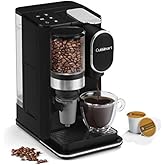 Cuisinart DGB-2 Single Serve Coffee Maker + Coffee Grinder Black (Renewed)