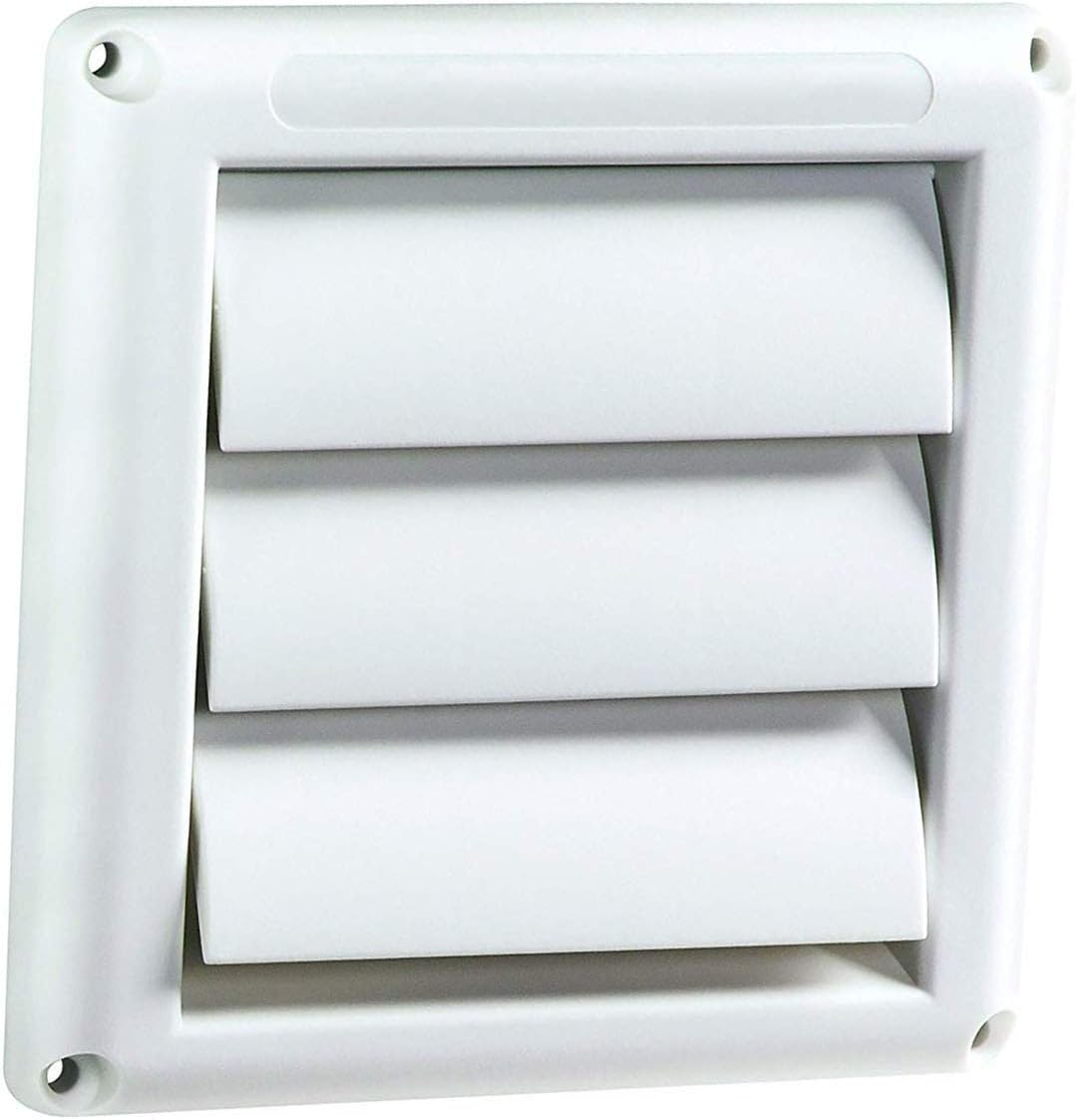 Plastic Louver Vent 6 Inches Hood Dryer Vent Cover Outdoor Stops Birds Nesting In Dryer Vents