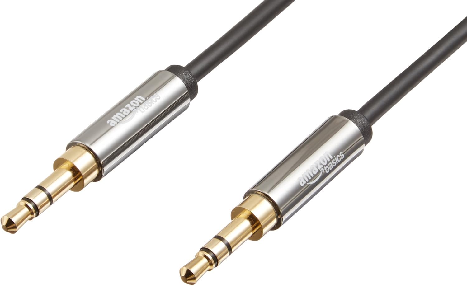 Amazon.com: AmazonBasics 3.5 mm Male to Male Stereo Audio Cable, 8 ...