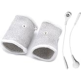 TCFAFA E-stim Adjustable Fabric Silver Thread Conductive Loop Accessories for Tens Stim Finger Massager Accessories