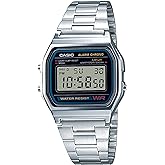 Casio A158WA Series | Unisex Digital Watch | Vintage | WR | 100 SEC Stop Watch | Daily Alarm | Regular Time Keeping: Hour, Mi