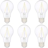 Amazon Basics A19 LED Light Bulbs 40 Watt Equivalent, Daylight White(5000K), Energy Efficient 3.5W, Non-Dimmable, 10,000 Hour