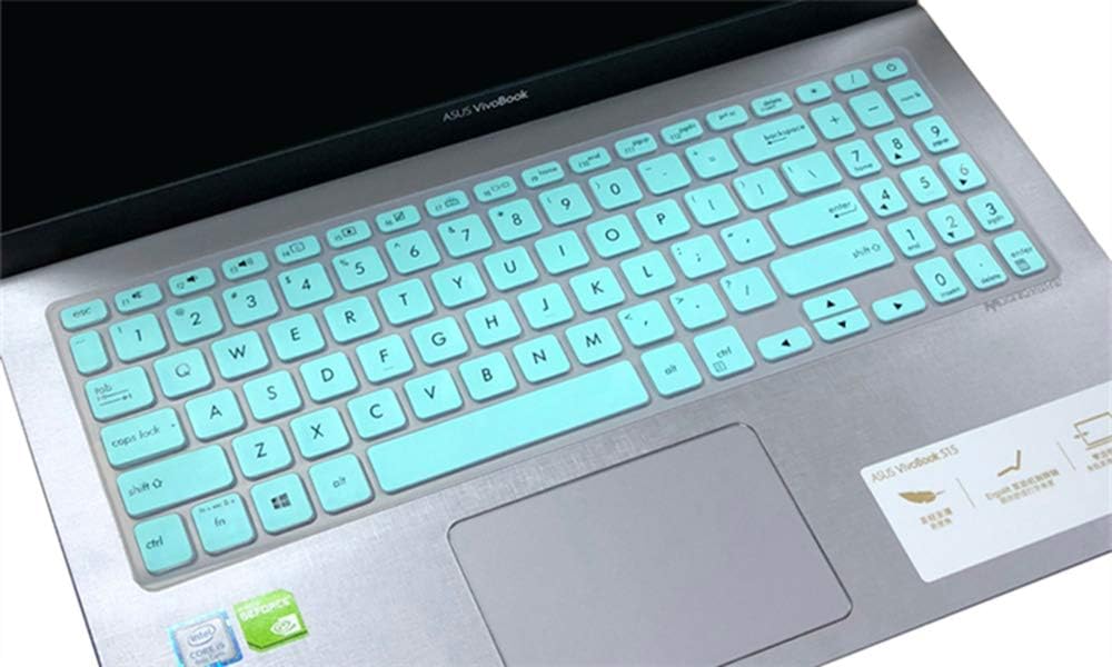 CaseBuy Keyboard Skin for 15.6 ASUS VivoBook S512 S530FA S530UA / ASUS VivoBook F512DA F512FA F512JA X512DA X512FA / ASUS VivoBook S17 S712 S712FA, ASUS VivoBook 15.6 Accessories, Mint