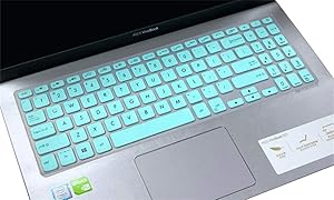 CaseBuy Keyboard Skin for 15.6 ASUS VivoBook S512 S530FA S530UA / ASUS VivoBook F512DA F512FA F512JA X512DA X512FA / ASUS VivoBook S17 S712 S712FA, ASUS VivoBook 15.6 Accessories, Mint