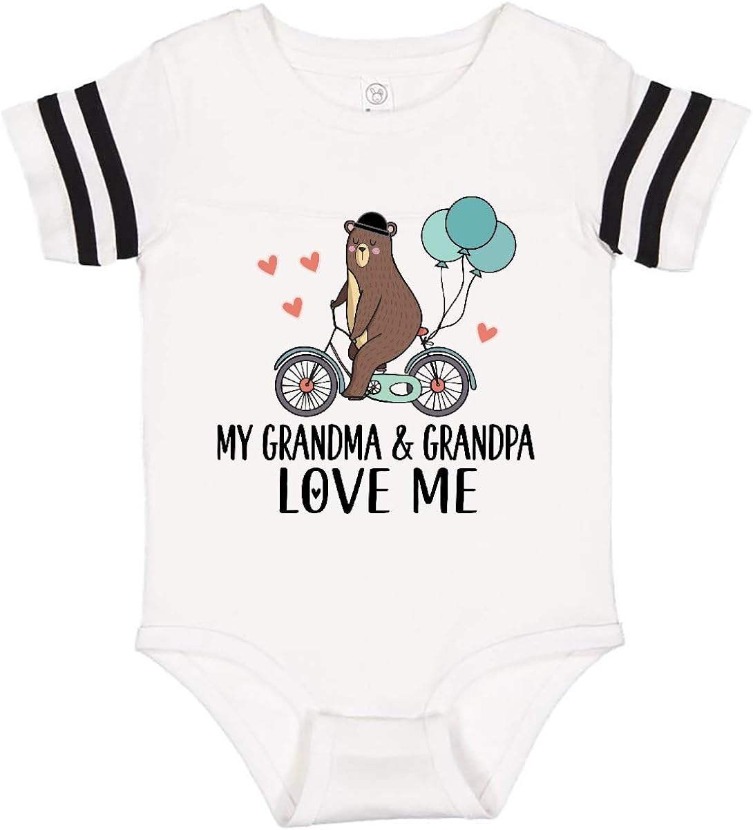 Download Baby inktastic My Grandpa Loves Me Bear and Hearts Long ...