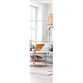 POASAS Mirror Full Length, 14x12 Inchx4PCS Wall Mirror Tiles,Full Body Mirror,Acrylic Shatterproof Mirrors for Bedroom,Door,H