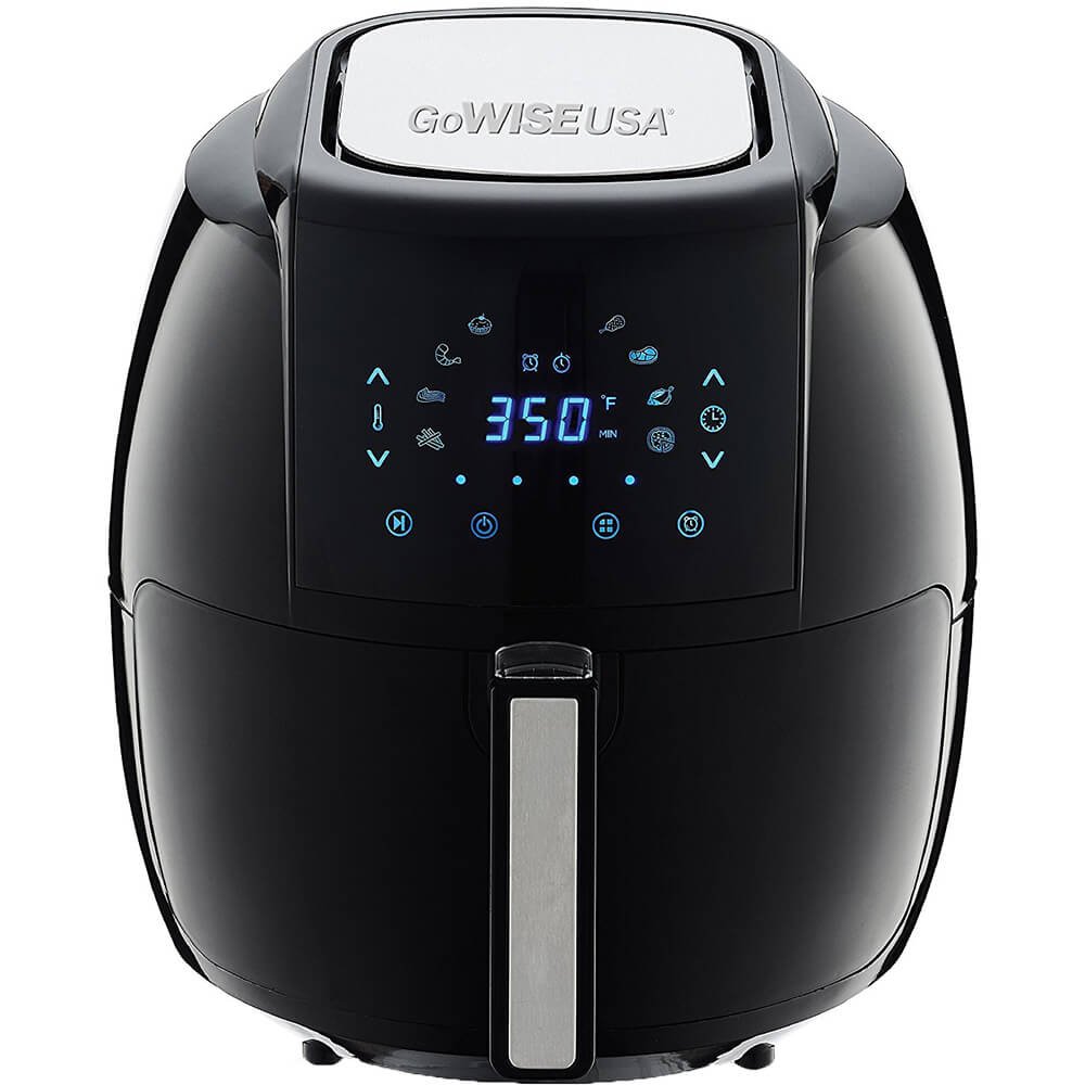 GoWISE USA GW22731 1700-Watt 8-in-1 Digital 50 Recipes for Your Air Fryer Book, 5.8-QT, Black