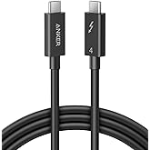 Anker USB C to USB C Cable,Thunderbolt 4 Certified Type C Cord,8K/4K Display/40Gbps Charging Cable Compatible with USB 4,Thun