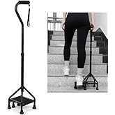 MMingo Adjustable Stair Climbing Assist Cane for Seniors, Step Stair Walking Aid, Stability Walking Sticks and Mobility on St