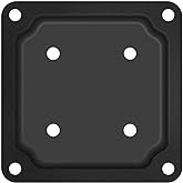 Nuvo Iron WPCP4B Black 4" x 4" Wood Post Plate Connector