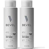 Bevel Moisturizing Body Wash for Men - Supreme Oak Scent with Shea Butter, Vitamin B, and Coconut Oil, 16 Oz (Pack of 2)(Pack