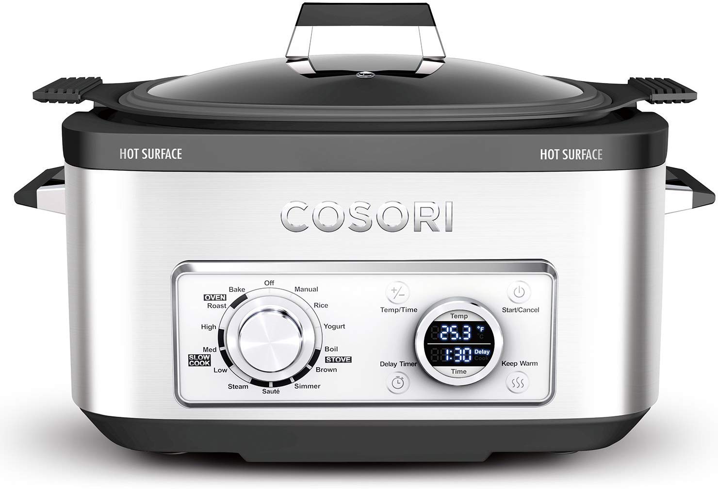 COSORI Slow Cooker 6-Quart 11-in-1 Programmable Multi-Cooker Pot, Rice Cooker, Brown, Saute, Boil, Steamer, Yogurt Maker, Auto-Warmer, Delay Timer,86°F-400°F,2-Year Warranty,UL Listed/FDA Compliant