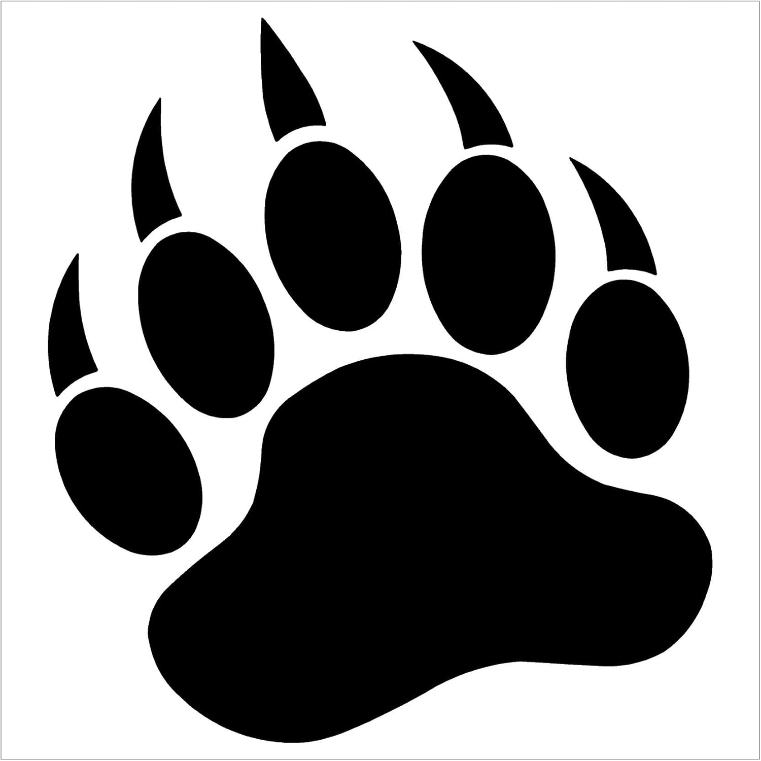 Amazon Com X Grizzly Bear Paw Print Vinyl Decal Sticker Black | My XXX ...