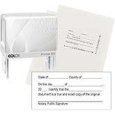 Handy Stamps Notary Certified True Copy Stamp - Professional Self-Inking Stamp for Certifying Document Copies with Crisp Impr