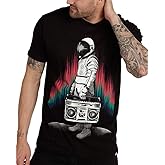 INTO THE AM Graphic Tees for Men S - 4XL Premium Short Sleeve Colorful T-Shirts Trippy Space Designs