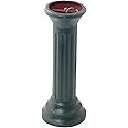 Rome B18 Column Sundial Pedestal Base, Cast Iron with Painted Finish, 20-Inch Height by 9-Inch Width