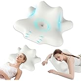 Cervical Pillow for Neck Pain Relief, Odorless Memory Foam Pillow for Side Back Stomach Sleeper, Ergonomic Contour Pillow Ort