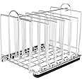 EVERIE Weighted Sous Vide Rack Divider, Improved Vertical Mount Stops Wobbling, 5 Detachable Stainless Steel Dividers and 2 B