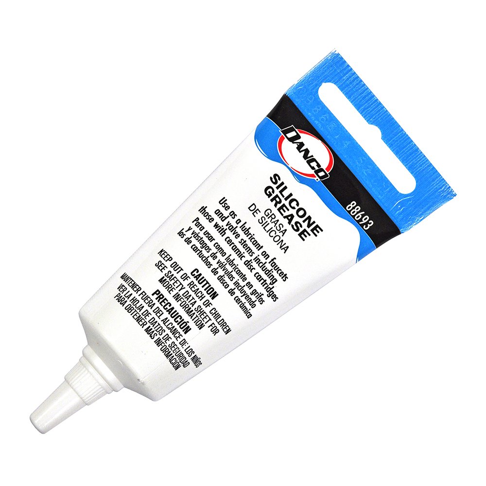 DANCO Waterproof Silicone Grease, Clear, 0.5 oz, 1-Pack (88693)