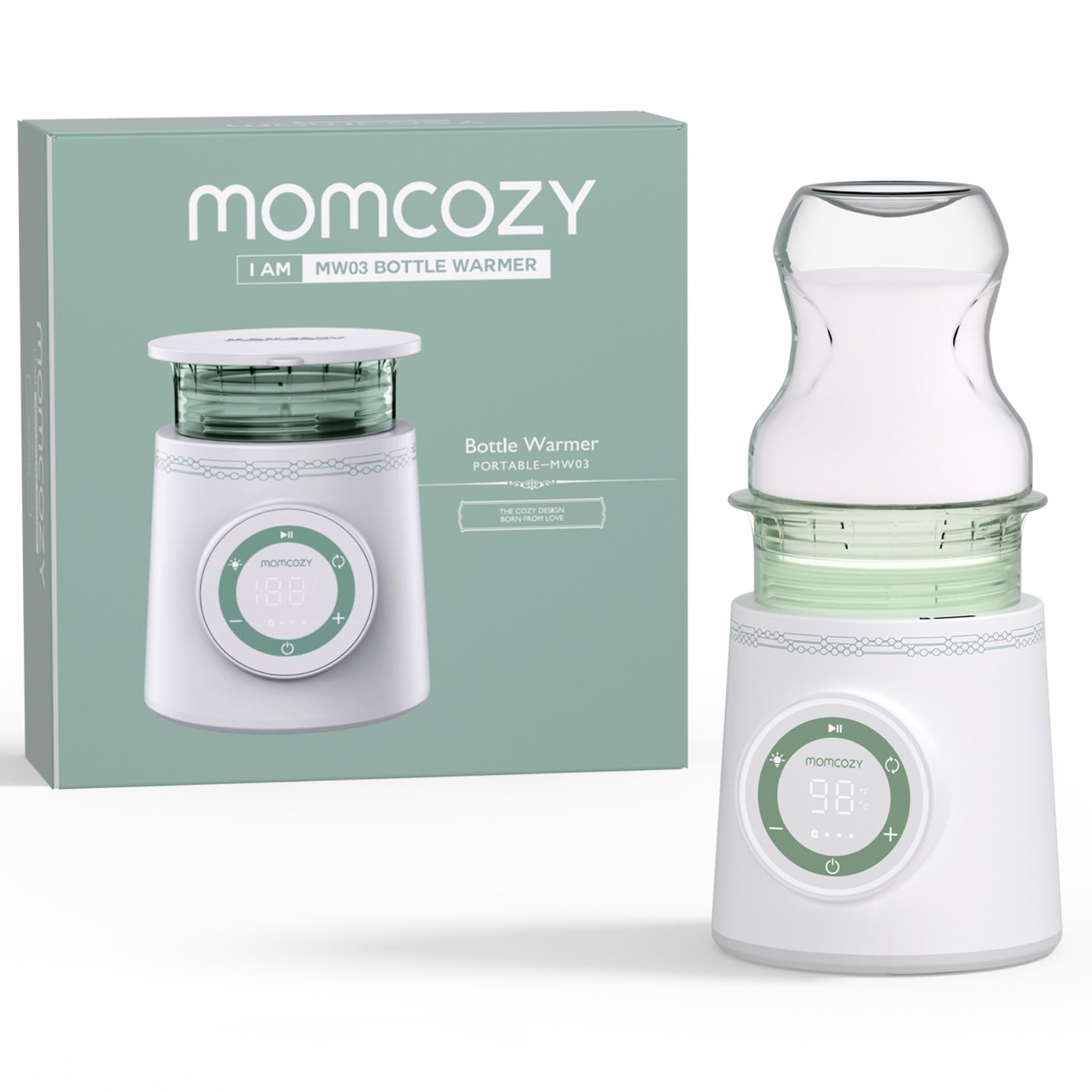 Photo 1 of Momcozy Portable Bottle Warmer for Travel, Double Leak-Proof Travel Bottle Warmer with Fast Heating, Safety Material Baby Bottle Warmer for Dr. Brown, Philips Avent, Medela, Tommee Tippee, Comotomo