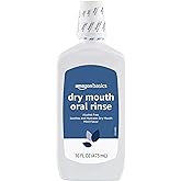 Amazon Basics Dry Mouth Oral Rinse, Alcohol Free, Mint, 16 Fluid Ounces, 1-Pack (Previously Solimo)