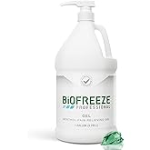 Biofreeze Professional Menthol Pain Relieving Gel 1 Gallon Bottle With Pump For Pain Relief Of Sore Muscles, Arthritis, Backa