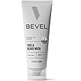 Bevel Face & Beard Wash with Witch Hazel and Aloe Vera to Cleanse, Hydrate and Brighten Skin, 4 Fl Oz