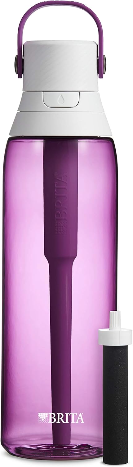 Brita 36390 Premium Water Filter Bottles, 26oz, Orchid