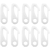 Honbay 10PCS Durable Nylon Flag Clips Flag Pole Clip Snap Hooks Flag Pole Accessory-Attach Flag Grommets to Halyard Rope