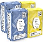 Amazon Brand - Solimo Disinfecting Wipes, Lemon & Fresh Air Scent, Sanitizes/Cleans/Disinfects/Deodorizes, 320 Count (4 Packs