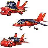 Disney Store - Juego oficial de fundición Air Mater - Mater Hawk, Falcon Hawk y Lightning McQueen - Pixar Cars juguetes con a