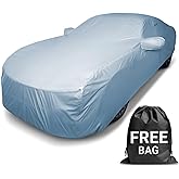 iCarCover 30-Layer Car Cover Waterproof All Weather | Premium Quality Car Covers for Automobiles 100% UV Protection, Mustang,