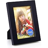 RPJC 4x6 inch Picture Frames Made of Solid Wood High Definition Glass for Table Top Display and Wall Mounting Photo Frames Bl