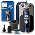 Philips Norelco Shaver Series 9000 Prestige, מכונת גילוח חשמלית רטובה ויבשה, מערכת, טכנולוגיית SenseIQ, קוצץ מדויק, קוצץ אף, 