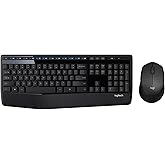 Logitech MK345 Wireless Combo Full-Sized Keyboard with Palm Rest and Comfortable Right-Handed Mouse, 2.4 GHz Wireless USB Rec