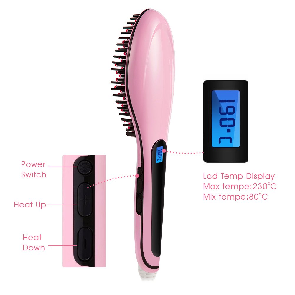 Magicfly Hair Straightener Pro Detangling Anion Hair Care Brush