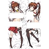 DFISSZKOIF Anime Body Pillow Case, 20" X 59" Double-Sided Black Stockings Anime Girl Hugging Body Pillowcase for Anime Fans A