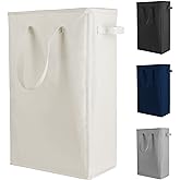 Odonata Slim Laundry Hamper Handles Collapsible Laundry Basket Thin Dirty Clothes Basket Narrow Laundry Bag Foldable Dirty Ha