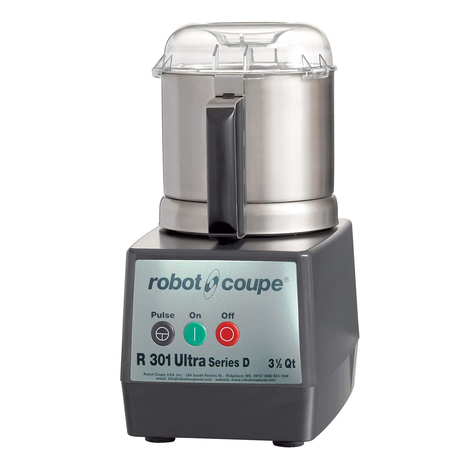 Robot Coupe R301 ULTRA B Commercial 3.7-Liter Food Processor, Stainless Steel Bowl, 120v, ETL-Sanitation