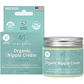 USDA Organic Nipple Cream Safe for Breastfeeding - Breastfeeding Nipple Balm | Lanolin-free, Breastfeeding Essentials Safe fo