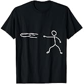 Funny Stickman Disc Golf Player Sports Lover T-Shirt