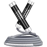 Gaoykai Weighted Jump Rope for Women,Men,Heavy Jump Rope with Adjustable Bold PVC Rope,Ball Bearing Aluminum Handle,Great for