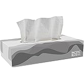 Pacific Blue Basic by GP PRO (Georgia-Pacific) 2-Ply Facial Tissue, Flat Box, 47410, 100 Sheets Per Box, 30 Boxes Per Case, W