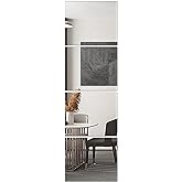 Glass Full Length Wall Mirror Tiles, 14'' x 12'' x 4PCS, Full Body Mirror for Bedroom, Full Length Mirror Wall Mounted for Ho