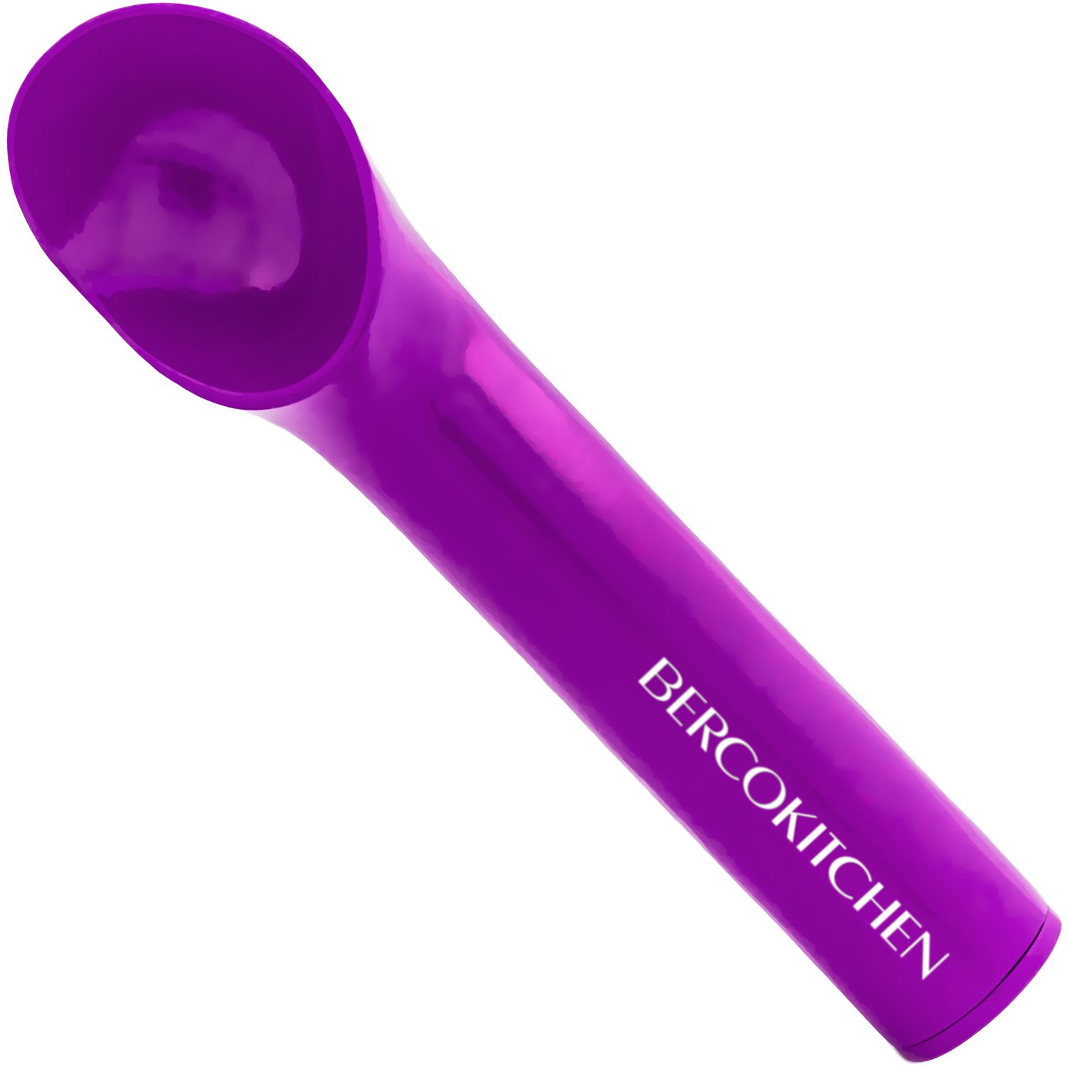 Ice Cream Scoop with Modern Heat-Conducting Aluminum Ergonomic Handle (Purple)